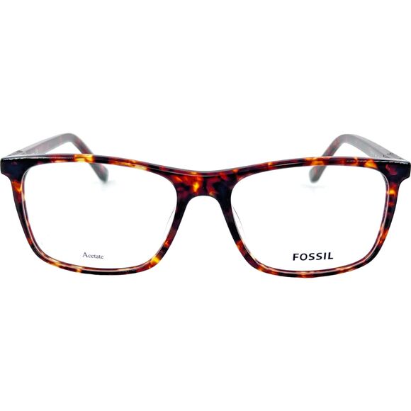 Fossil FOS7076 Mens Eyeglass Frame Havana - Picture 1 of 5